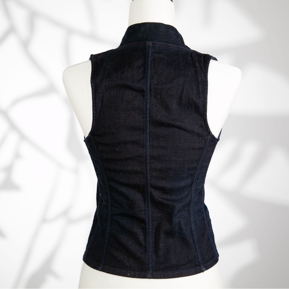 Banana Republic Dark Denim Vest - Never Worn | Size: US 0 - Picture 3 of 5